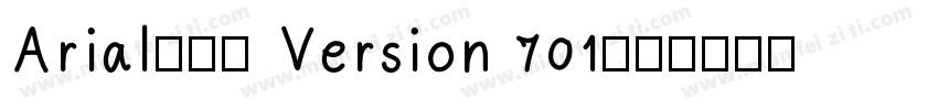 Arial-常规 Version 701字体转换